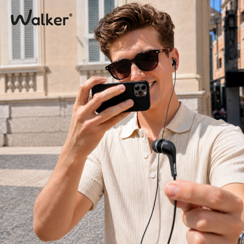 Kopfhörer WALKER H110 mit 3.5mm schwarz (technisches Verpackung)
