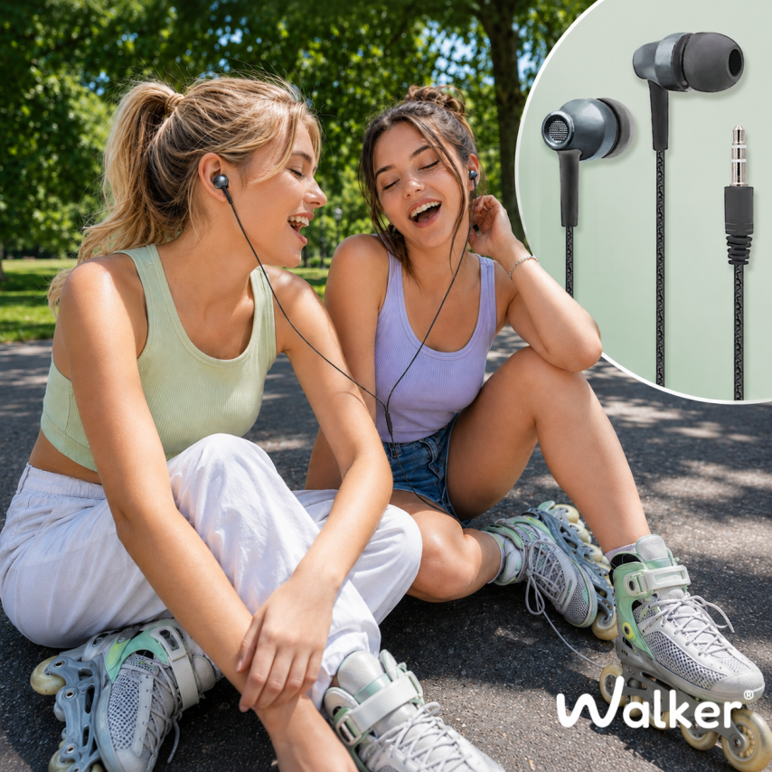 Kopfhörer WALKER H310 mit 3.5mm schwarz/grau