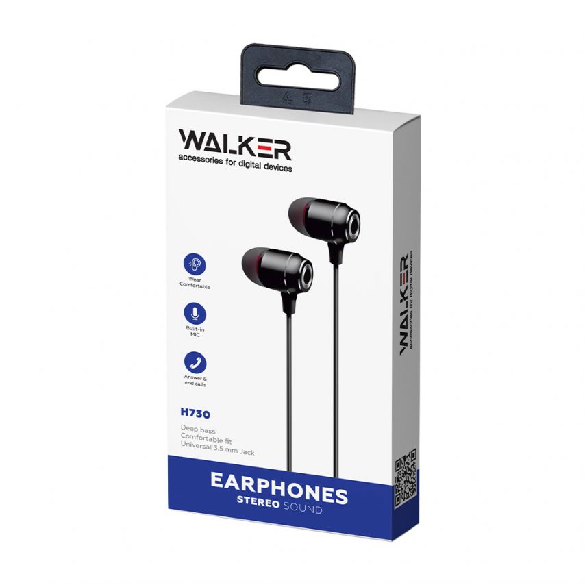 Earphones WALKER H730 dark grey