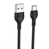 USB cable XO NB200 Type-C Quick Charge 2.1A black - Buy for 1.30 € in Germany