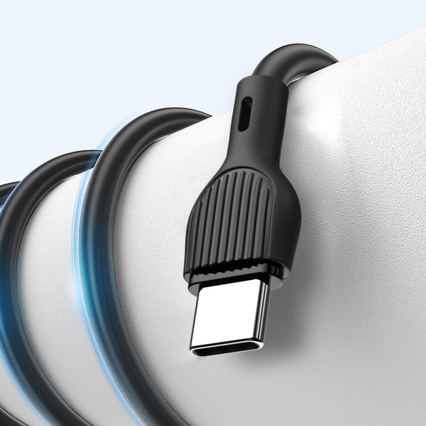 USB cable XO NB200 Type-C Quick Charge 2.1A black