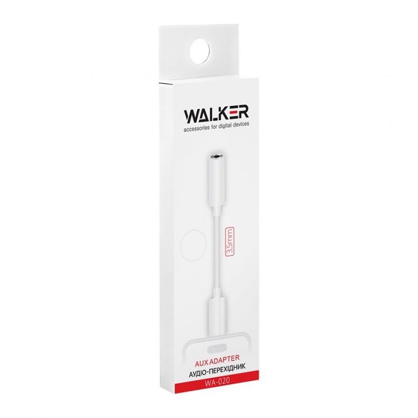 Audio-Adapter WALKER WA-020 Type-C - AUX 3.5mm weiß