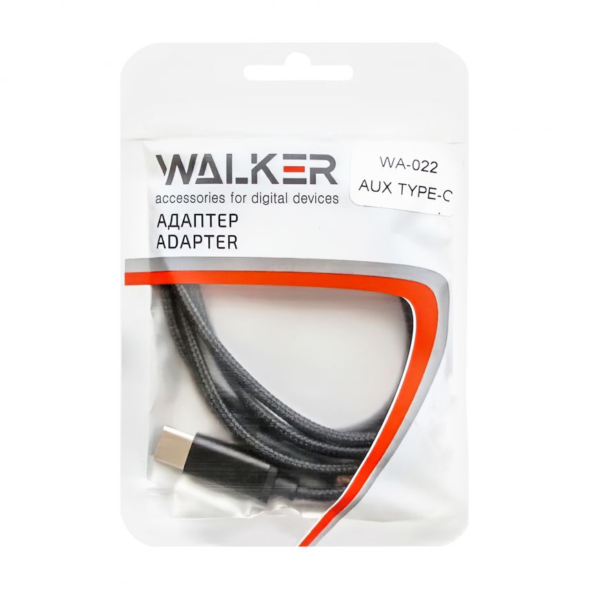 Audio cable WALKER WA-022 Type-C - AUX 3.5mm