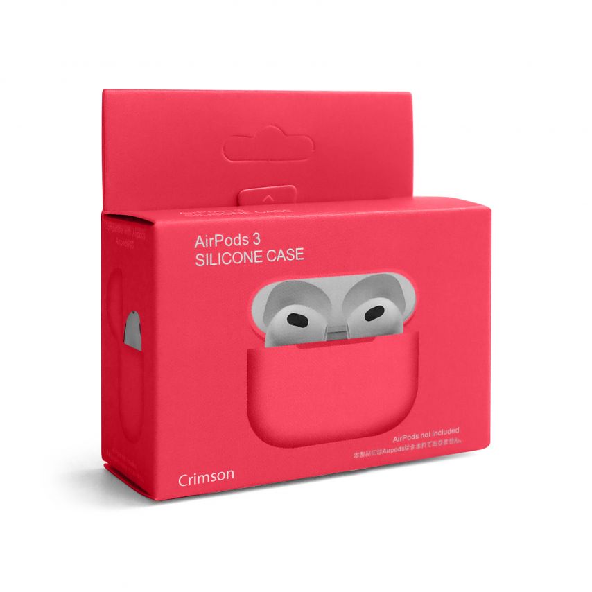 Case for AirPods 3 Slim crimson (09)