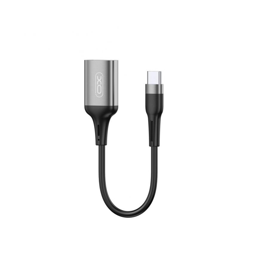 Adapter OTG XO NB201 Type-C - USB2.0 grau