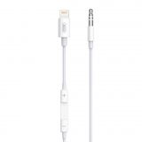 Audio cable XO NB-R192A Lightning to AUX 3.5mm white