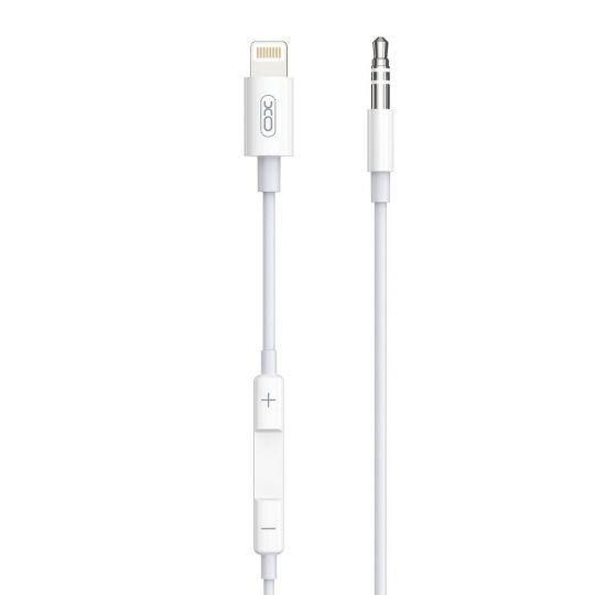 Audio cable XO NB-R192A Lightning to AUX 3.5mm white