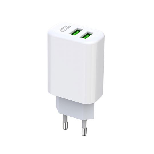 Network Charger (Adapter) XO L85C 2USB / 2.4A white