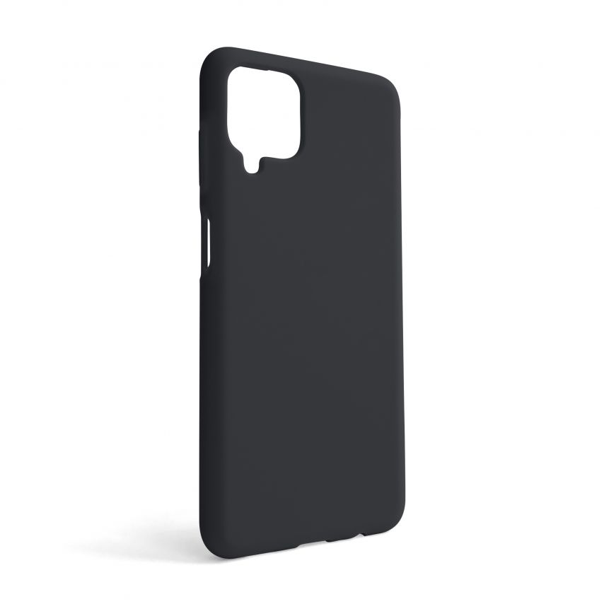 Hülle Full Silicone für Samsung Galaxy A12/A125 (2020), А12/А127 (2021) black (18) (ohne Logo)
