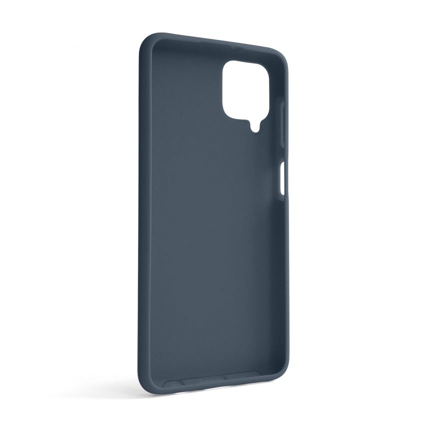 Hülle Full Silicone für Samsung Galaxy A12/A125 (2020), А12/А127 (2021) dark blue (08) (ohne Logo)