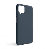 Hülle Full Silicone für Samsung Galaxy A12/A125 (2020), А12/А127 (2021) dark blue (08) (ohne Logo)