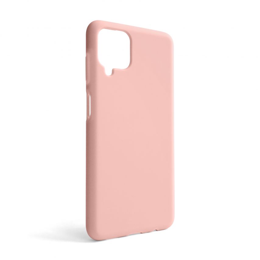 Case Full Silicone for Samsung Galaxy A12/A125 (2020), А12/А127 (2021) light pink (12) (without logo)