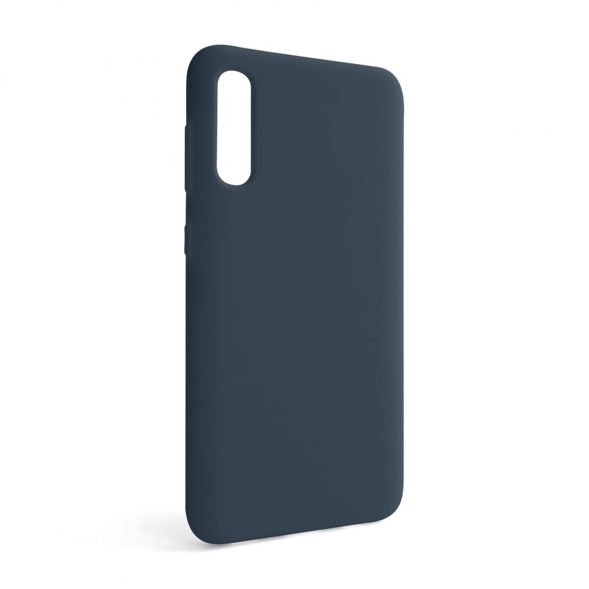 Hülle Full Silicone für Samsung Galaxy A50/A505 (2019) dark blue (08) (ohne Logo)