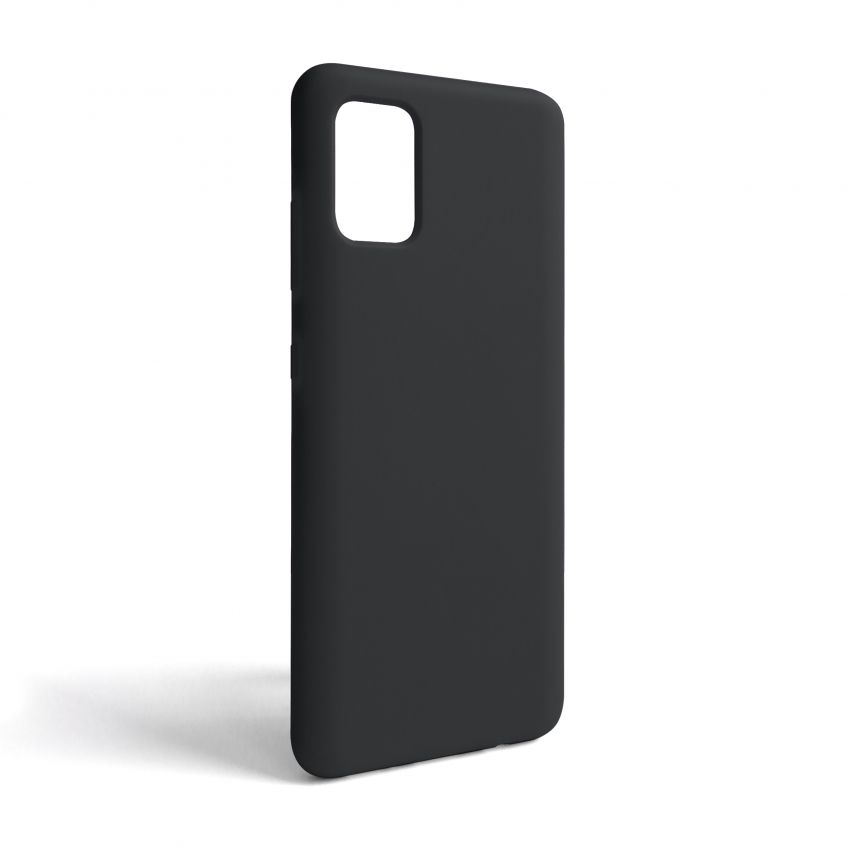 Case Full Silicone for Samsung Galaxy A51/A515 (2019) black (18) (without logo)