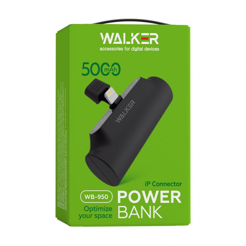 Power Bank WALKER WB-950 5000mAh input/output Lightning black