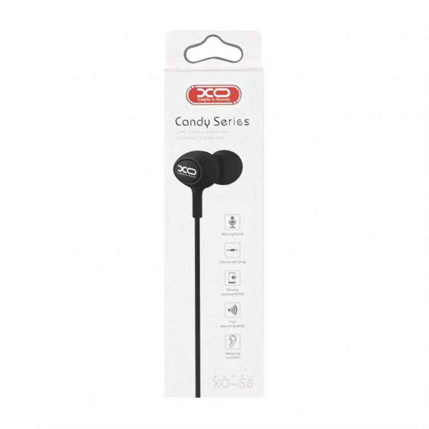 Earphones XO S6 black
