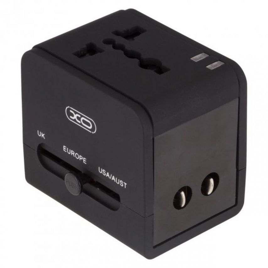 Reiseadapter XO WL01 UK, EU, US schwarz