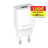 Chargeur réseau (adaptateur) WALKER WH-26 1USB / 2.1A blanc - Achetez pour 2.60 € en Allemagne