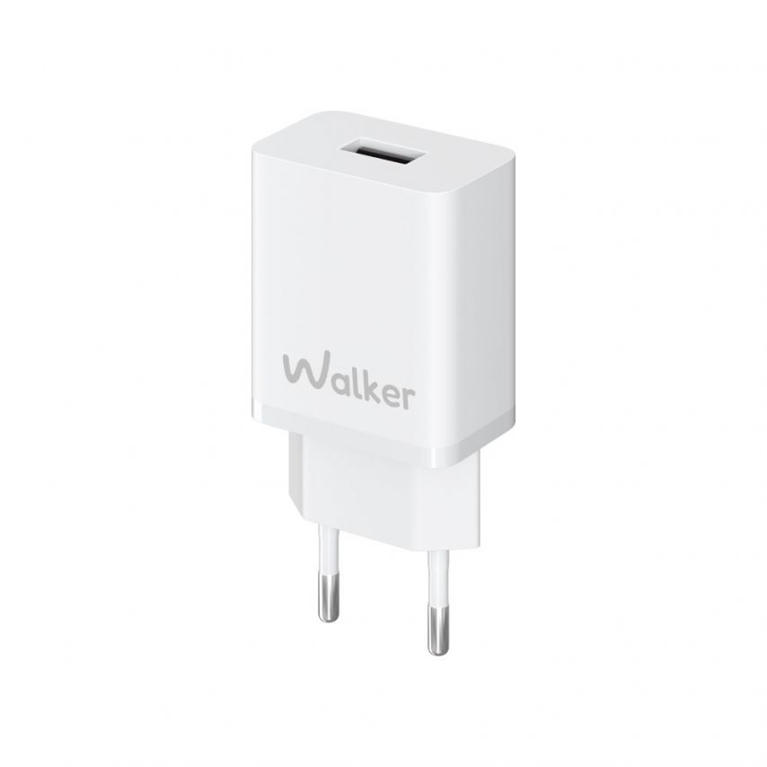 Netzladegerät (Adapter) WALKER WH-26 1USB / 2.4A weiß