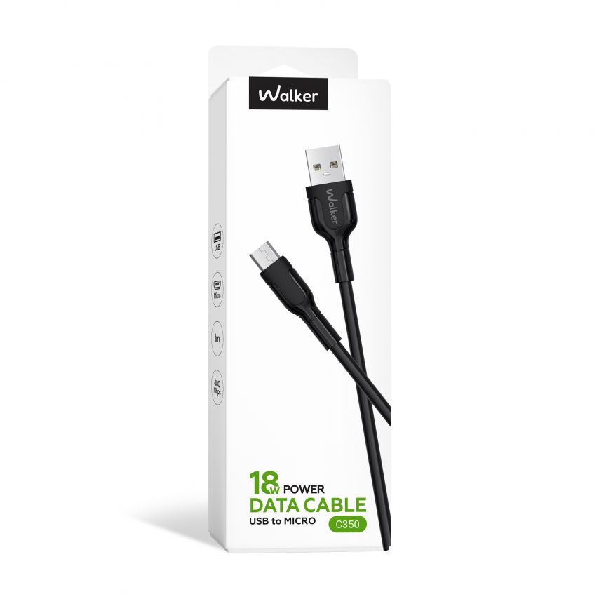 USB-Kabel WALKER C350 Micro schwarz