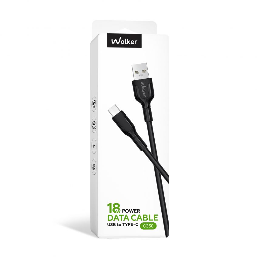 USB-Kabel WALKER C350 Type-C schwarz