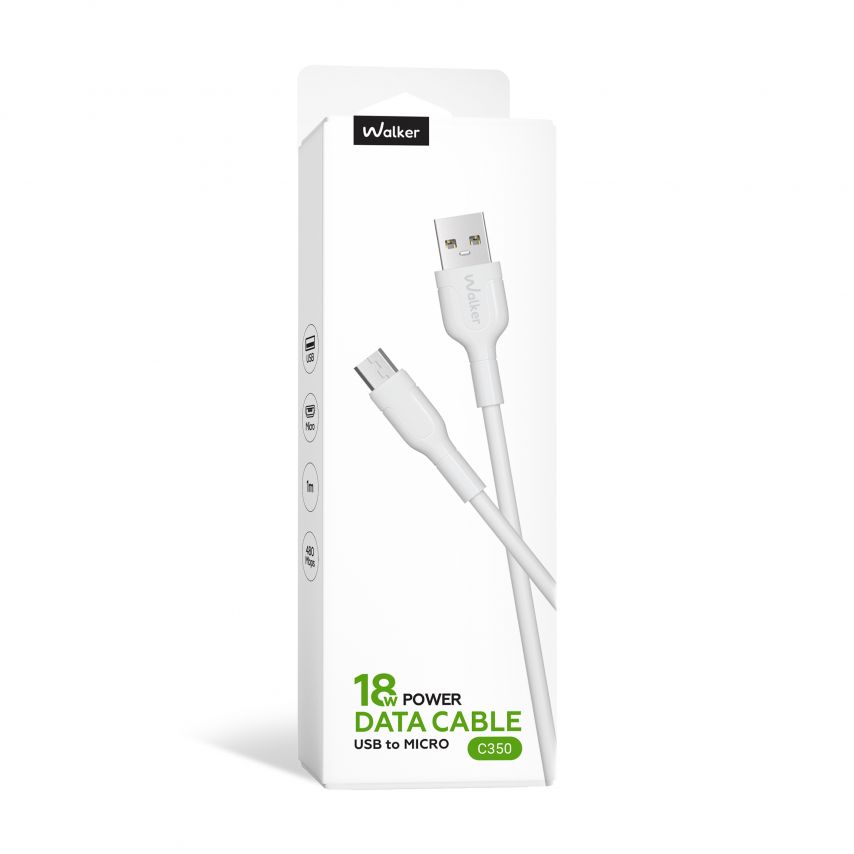 USB-Kabel WALKER C350 Micro weiß