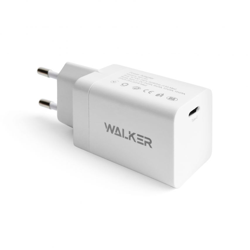 Network Charger (Adapter) WALKER WH-65 PD_65W / GaN Technology white