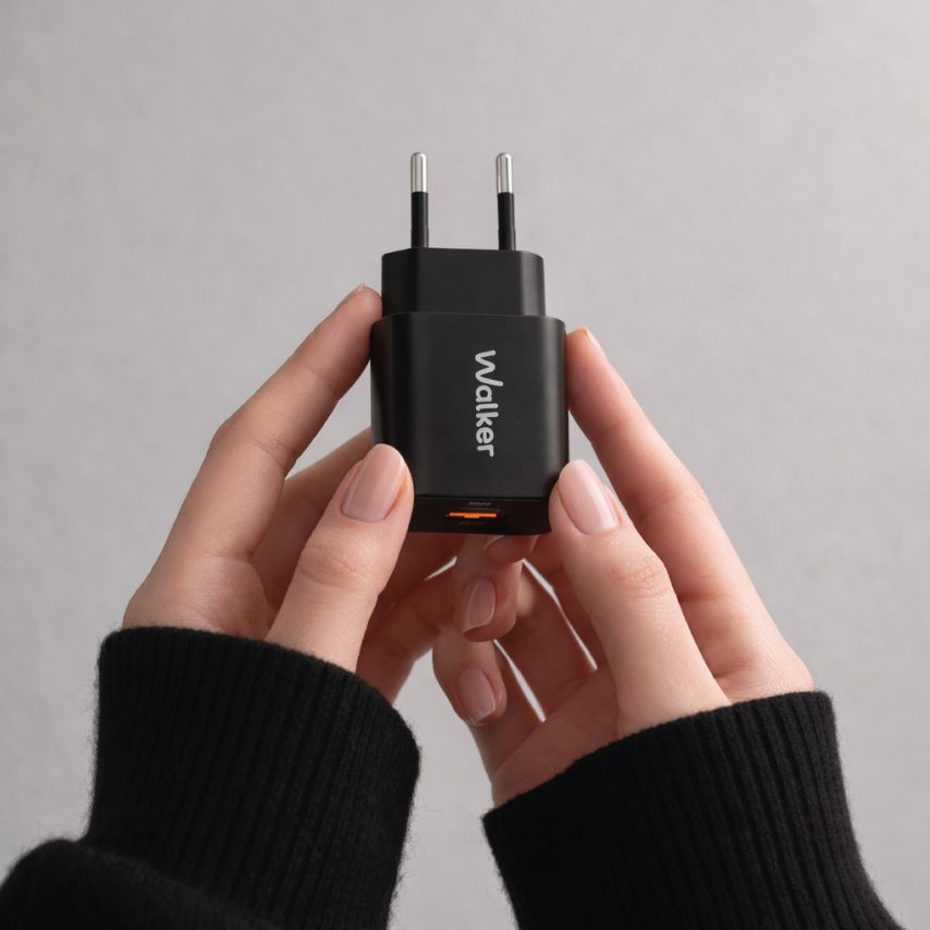Netzladegerät (Adapter) WALKER WH-60 PD_30W / QC_18W / 30W Max schwarz