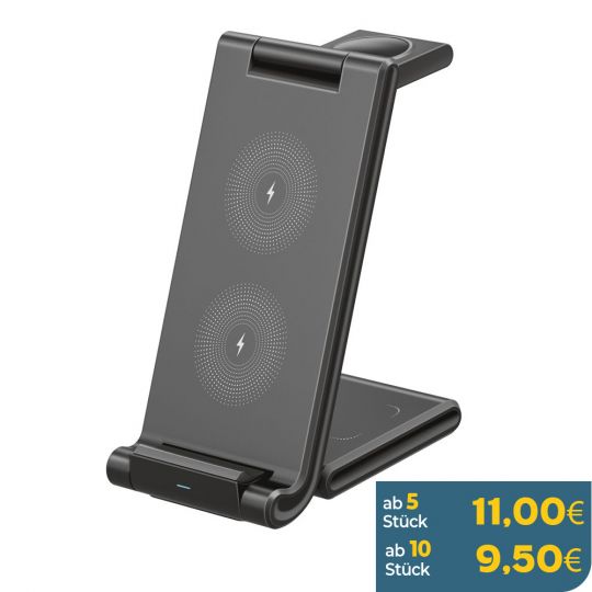 Kabelloses Ladegerät 3in1 WALKER WH-53 schwarz - Kaufen Sie für 26.00 € in Deutschland