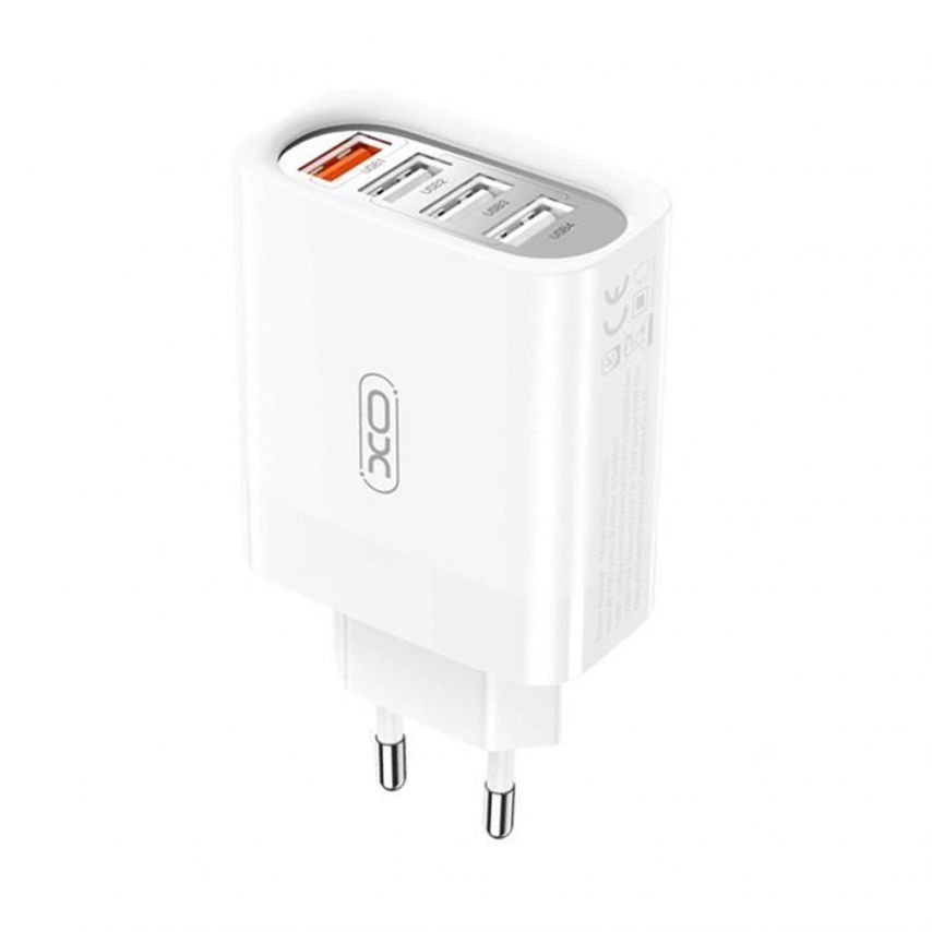 Network Charger (Adapter) XO L100 4USB / QC3.0 / 3USB_2.4A white