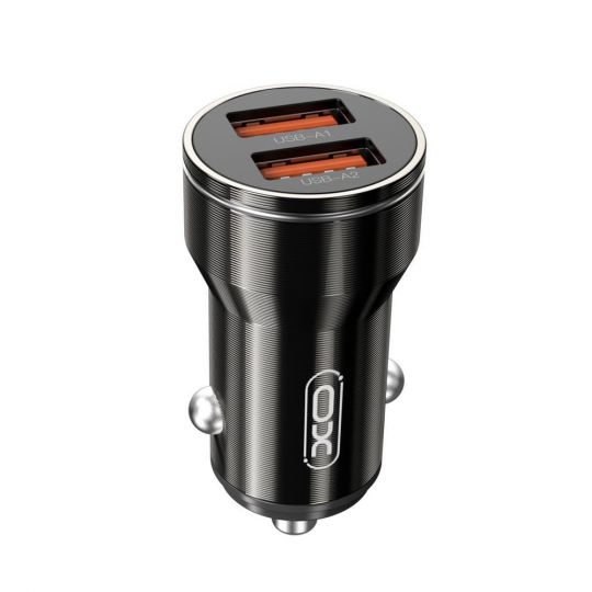 Car Charger (Adapter) XO CC48 2USB / 2.4A black