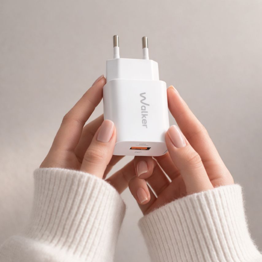 Netzladegerät (Adapter) WALKER WH-60 PD_30W / QC_18W / 30W Max weiß