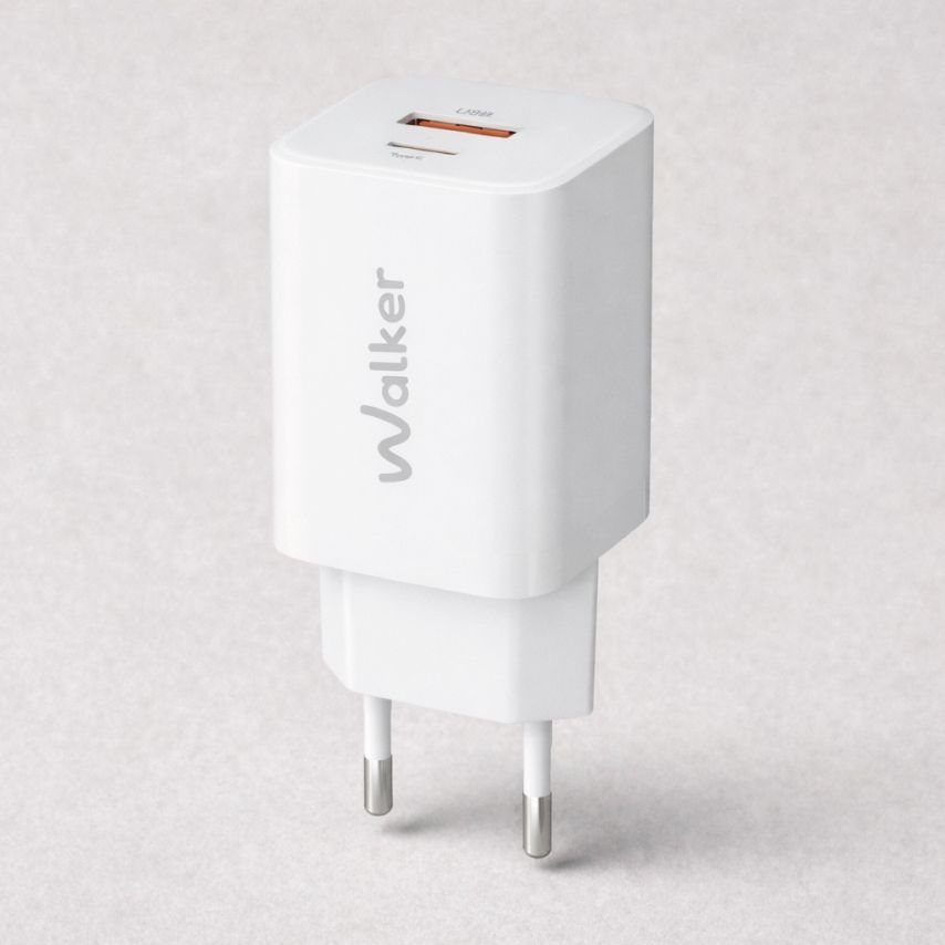 Netzladegerät (Adapter) WALKER WH-60 PD_30W / QC_18W / 30W Max weiß