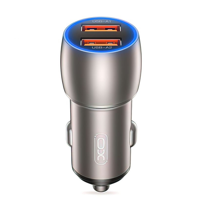 Autoladegerät (Adapter) XO CC52 2USB / QC3.0 / 36W grau