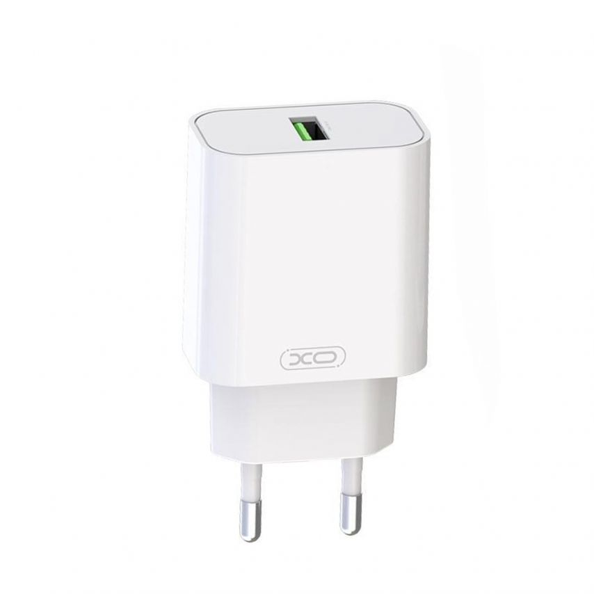 Netzladegerät (Adapter) 2in1 XO L103 QC3.0 / 18W + Type-C weiß