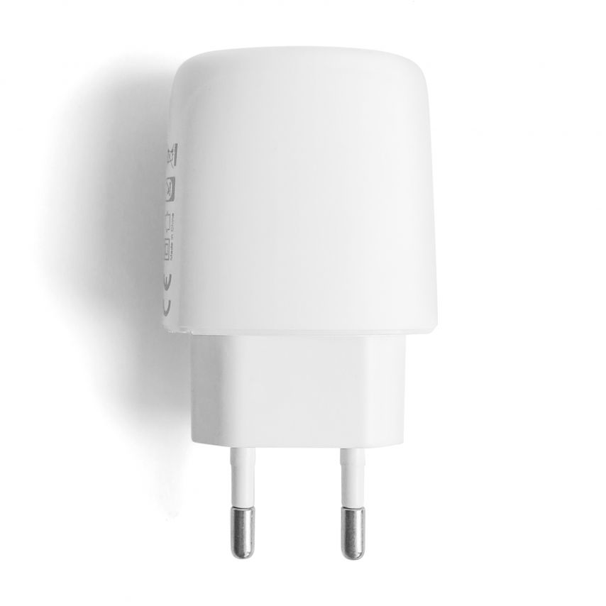 Network Charger (Adapter) 2in1 XO L112 1USB / QC3.0 / 18W + Lightning white