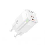 Network Charger (Adapter) XO CE07 2xPD / 35W / GaN-Technology white - Buy for 18.20 € in Germany