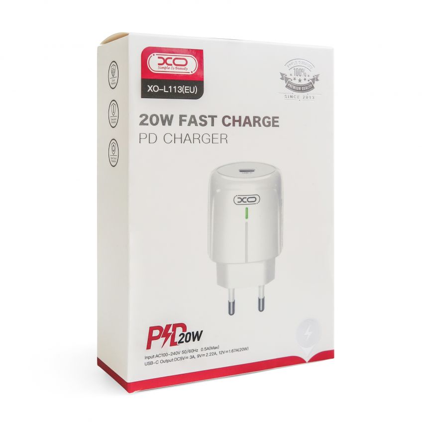 Network Charger (Adapter) XO L113 PD / 20W white