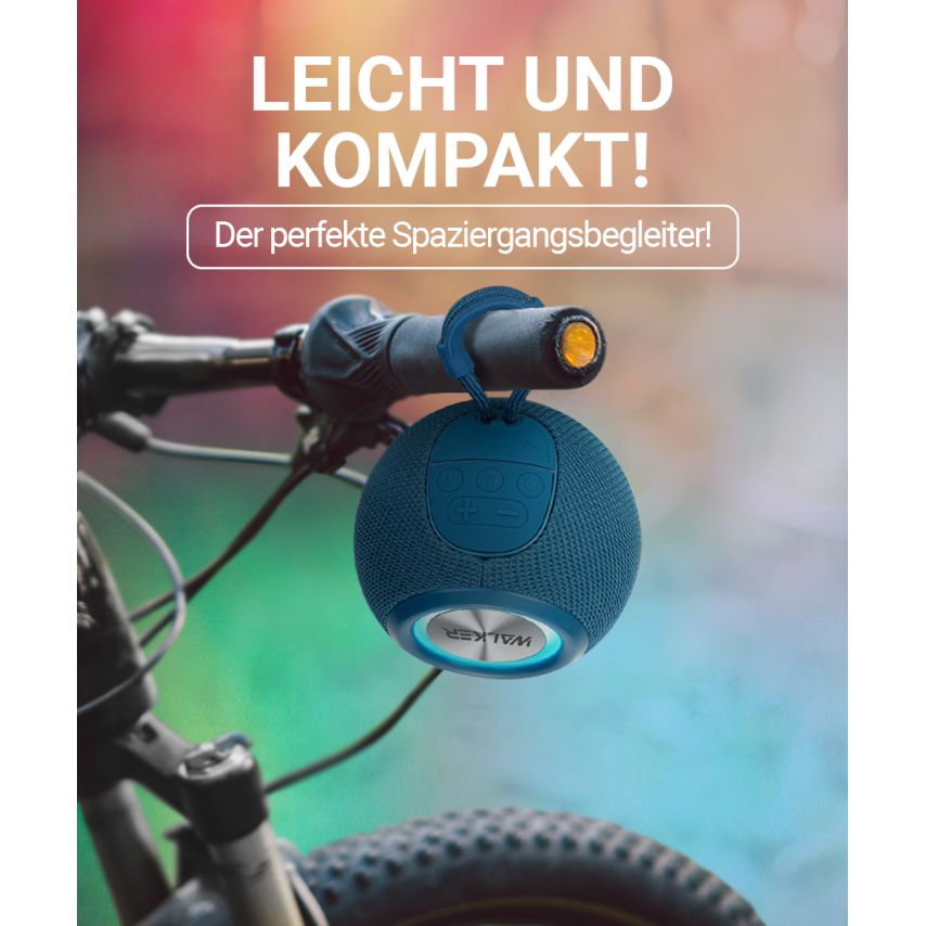 Tragbarer Lautsprecher WALKER WSP-115 schwarz
