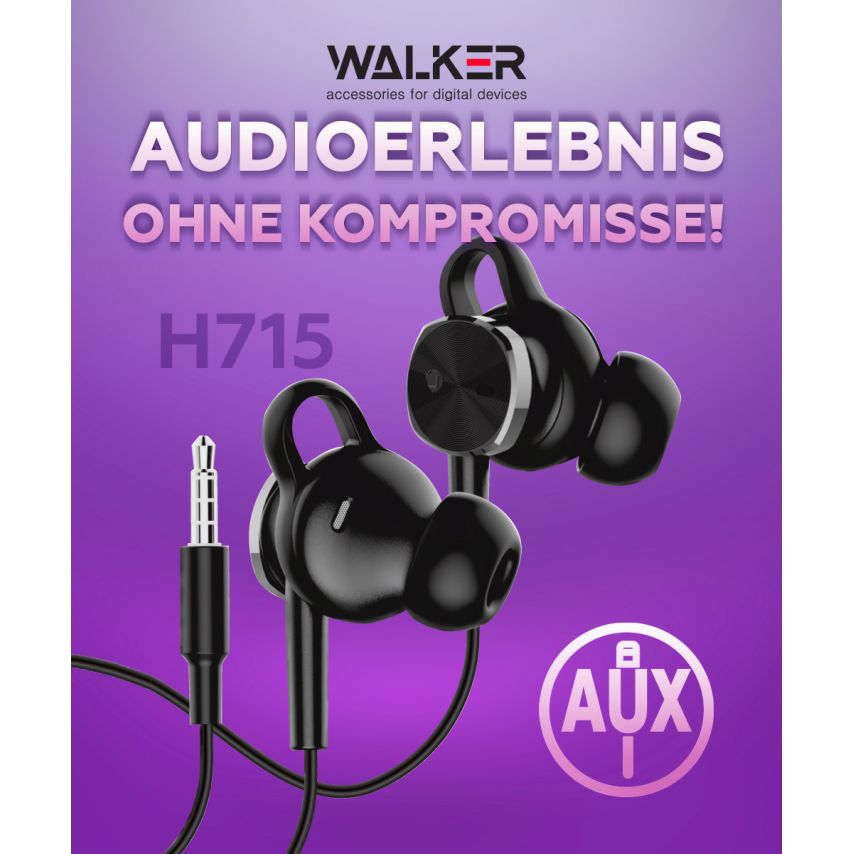 Kopfhörer WALKER H715 schwarz