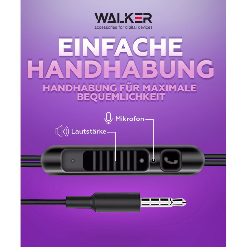 Kopfhörer WALKER H715 schwarz