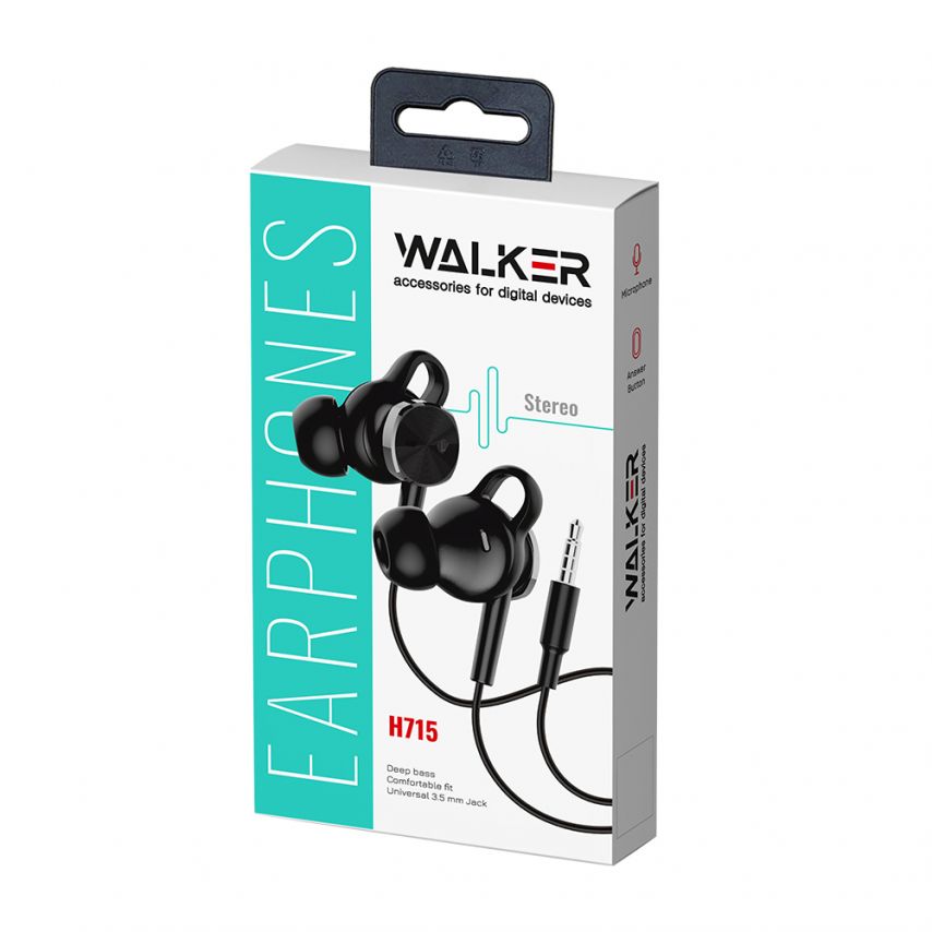 Earphones WALKER H715 black