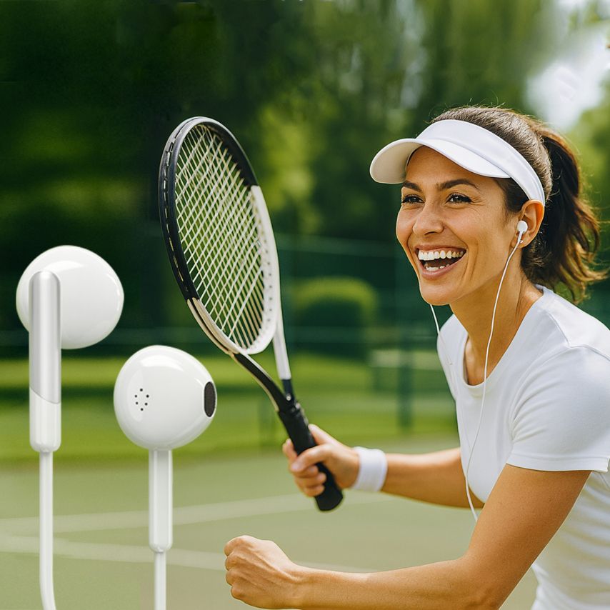 Earphones WALKER H315 with Type-C white
