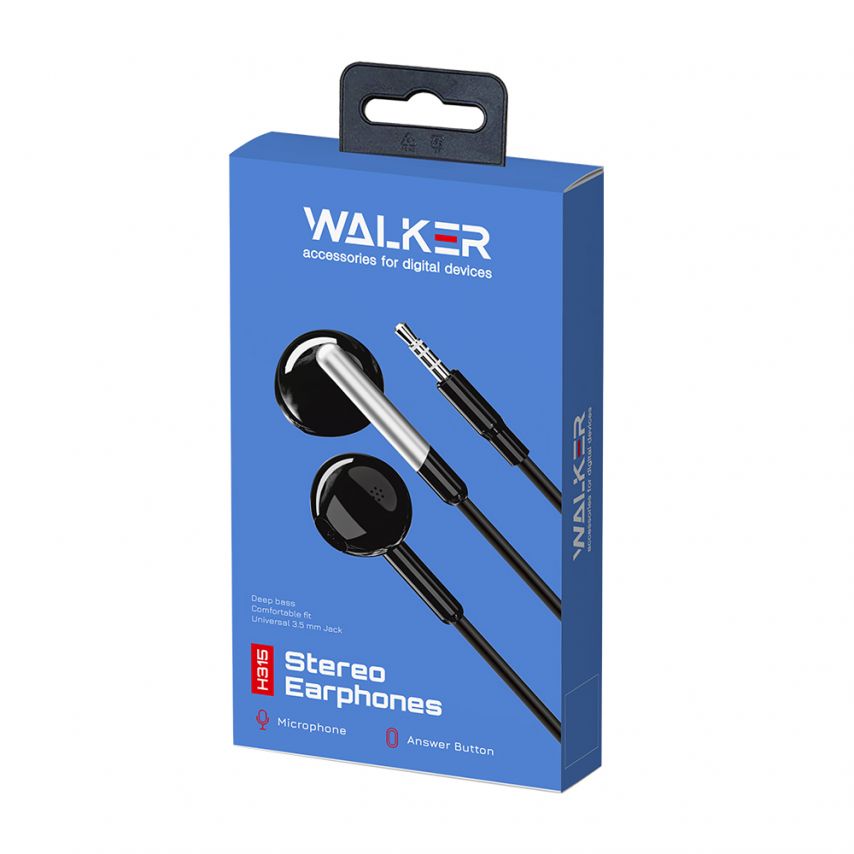 Earphones WALKER H315 black