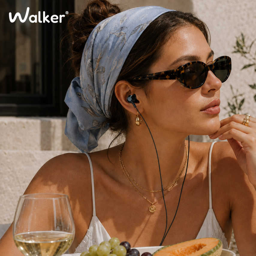Kopfhörer WALKER H725 mit 3.5mm grün/grau