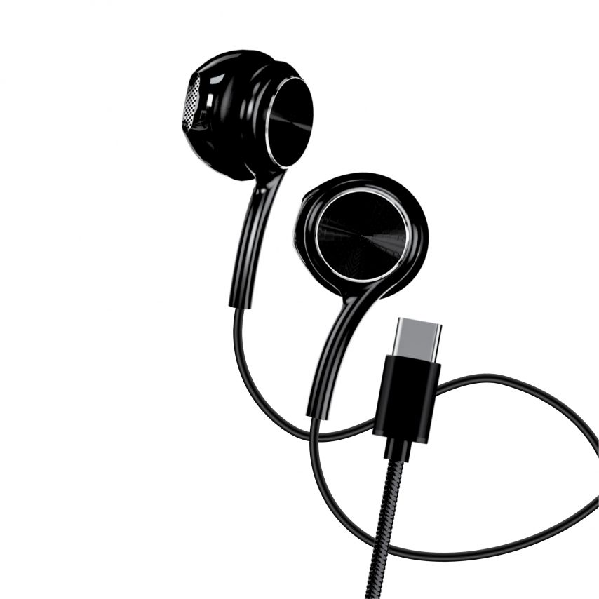 Earphones WALKER H735 with Type-C black