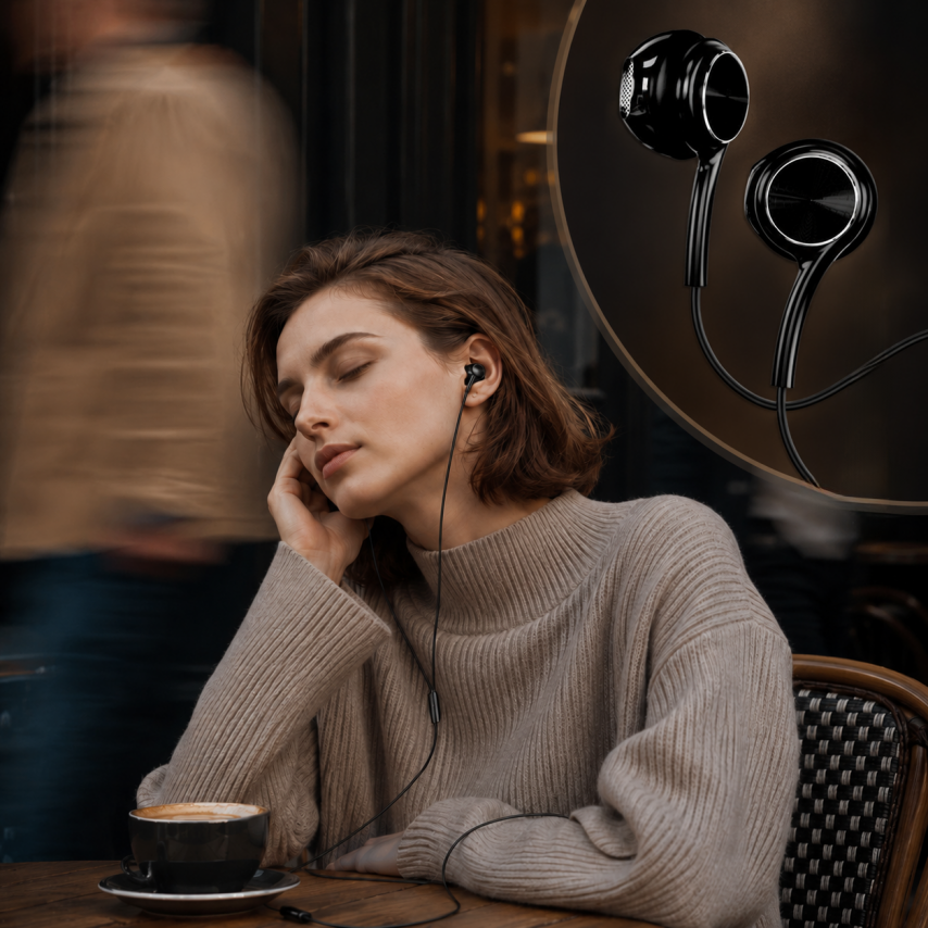 Earphones WALKER H735 with 3.5mm green/grey
