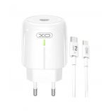 Network Charger (Adapter) 2in1 XO L113 PD / 20W + Type-C to Lightning white - Buy for 7.80 € in Germany