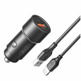 Autoladegerät (Adapter) 2in1 XO CC54 QC3.0 / 18W + Lightning schwarz