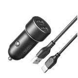 Autoladegerät (Adapter) 2in1 XO CC53 2USB / 12W + Lightning schwarz